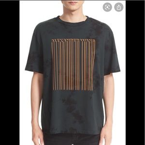 T by Alexander Wang Tie Dye Barcode graphic Tee
